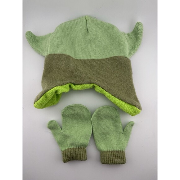Star Wars Baby Yoda Kids Hat and mittens Size 2-5T - Picture 2 of 4